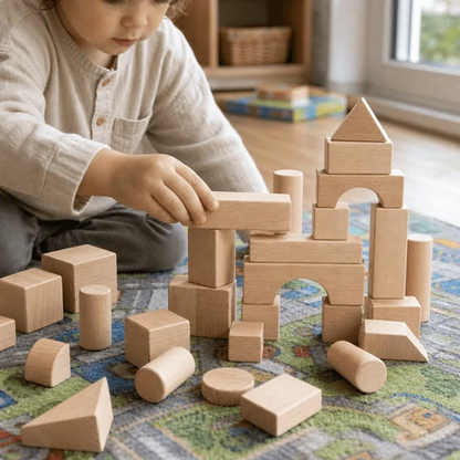 Blocs De Construction En Bois 100 Pièces