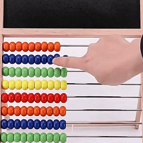 Montessori Activity Board with Abacus for Kids