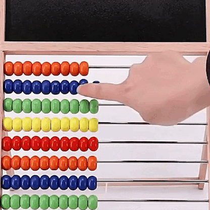 Montessori Activity Board with Abacus for Kids