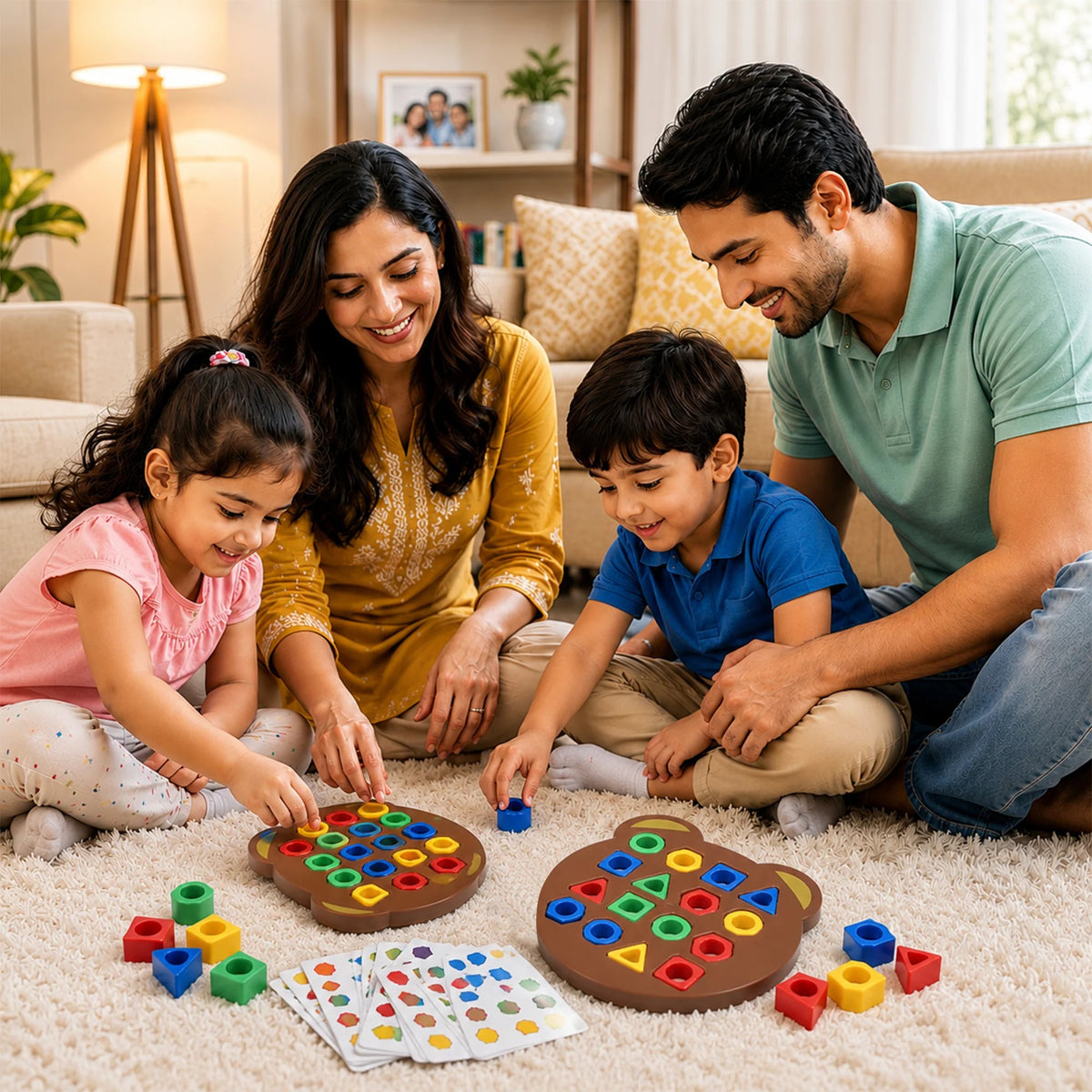 Montessori Shapes and Colors Matching Game