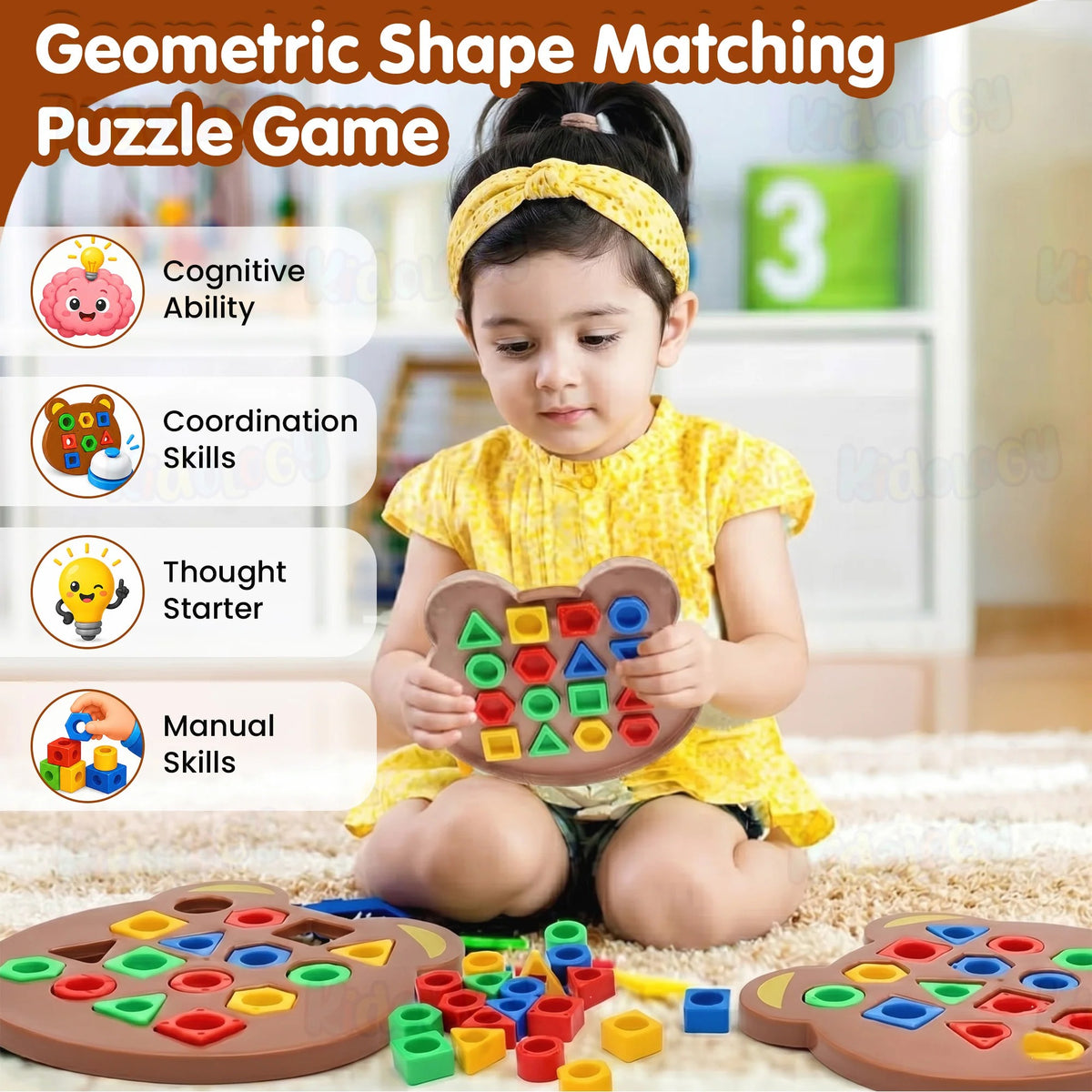 Montessori Shapes and Colors Matching Game