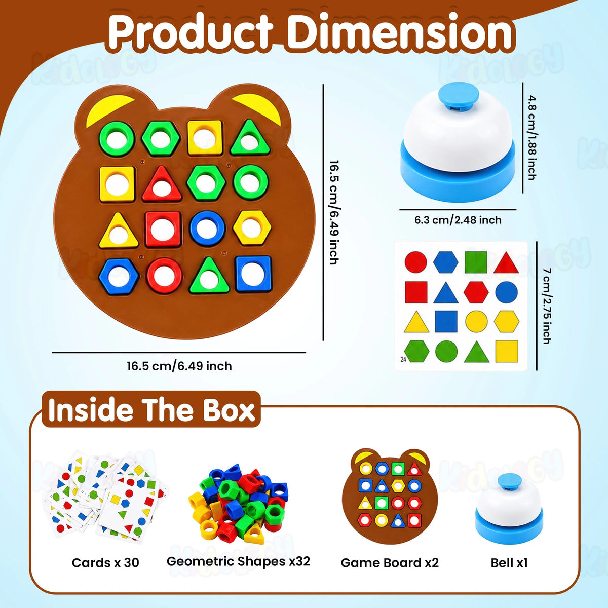 Montessori Shapes and Colors Matching Game