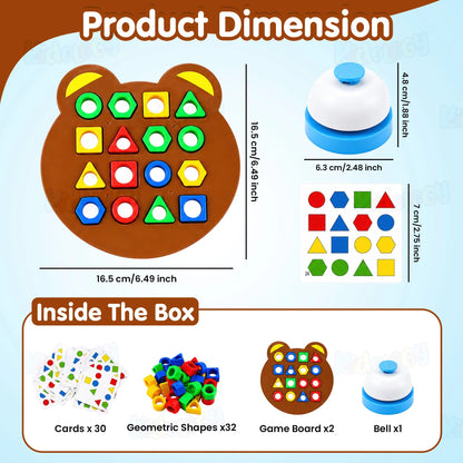 Montessori Shapes and Colors Matching Game