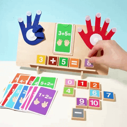 Montessori Mathematics Board with Wooden Abacus