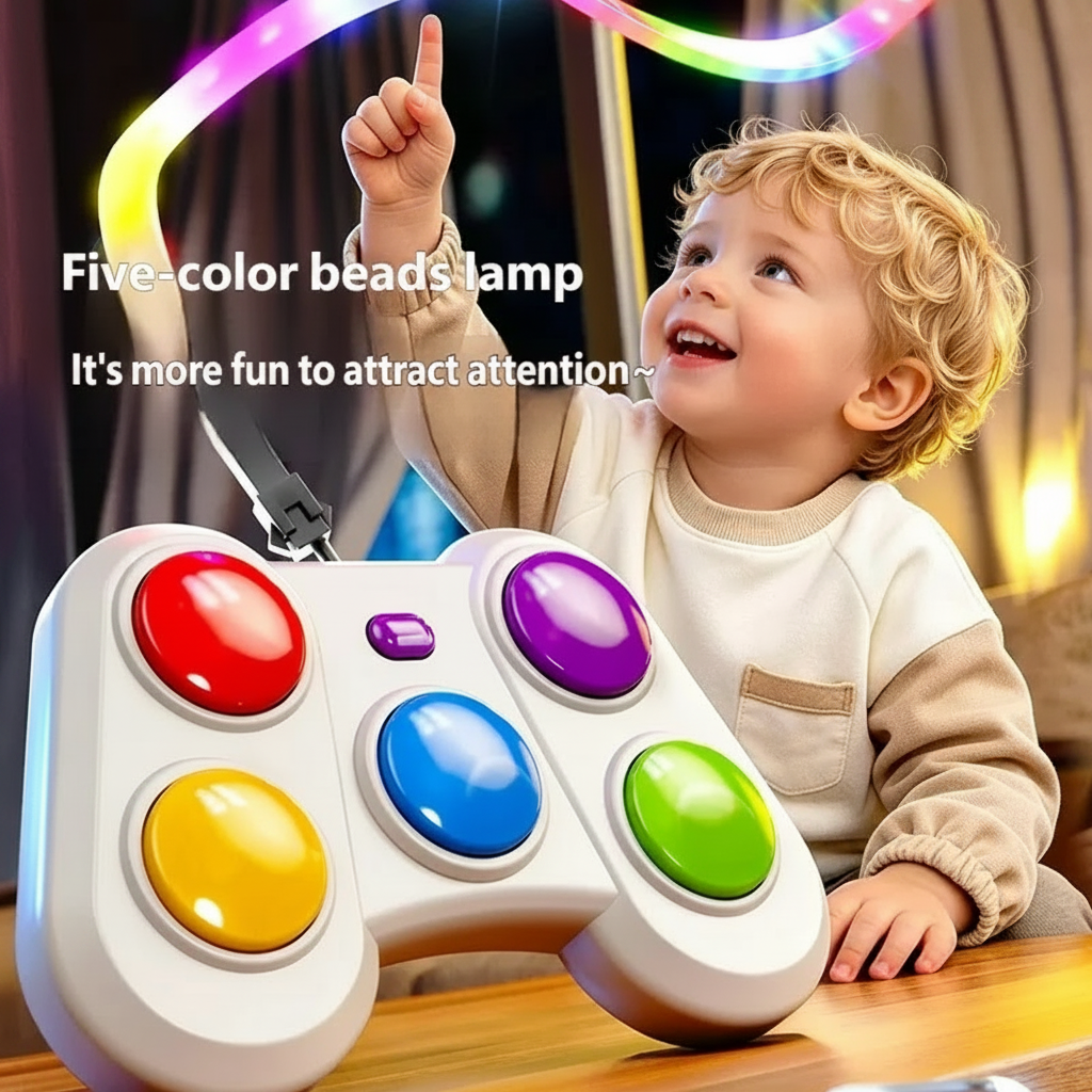 Jeu De Réaction Lumineux À Boutons Colorés - Enfant Joyeux