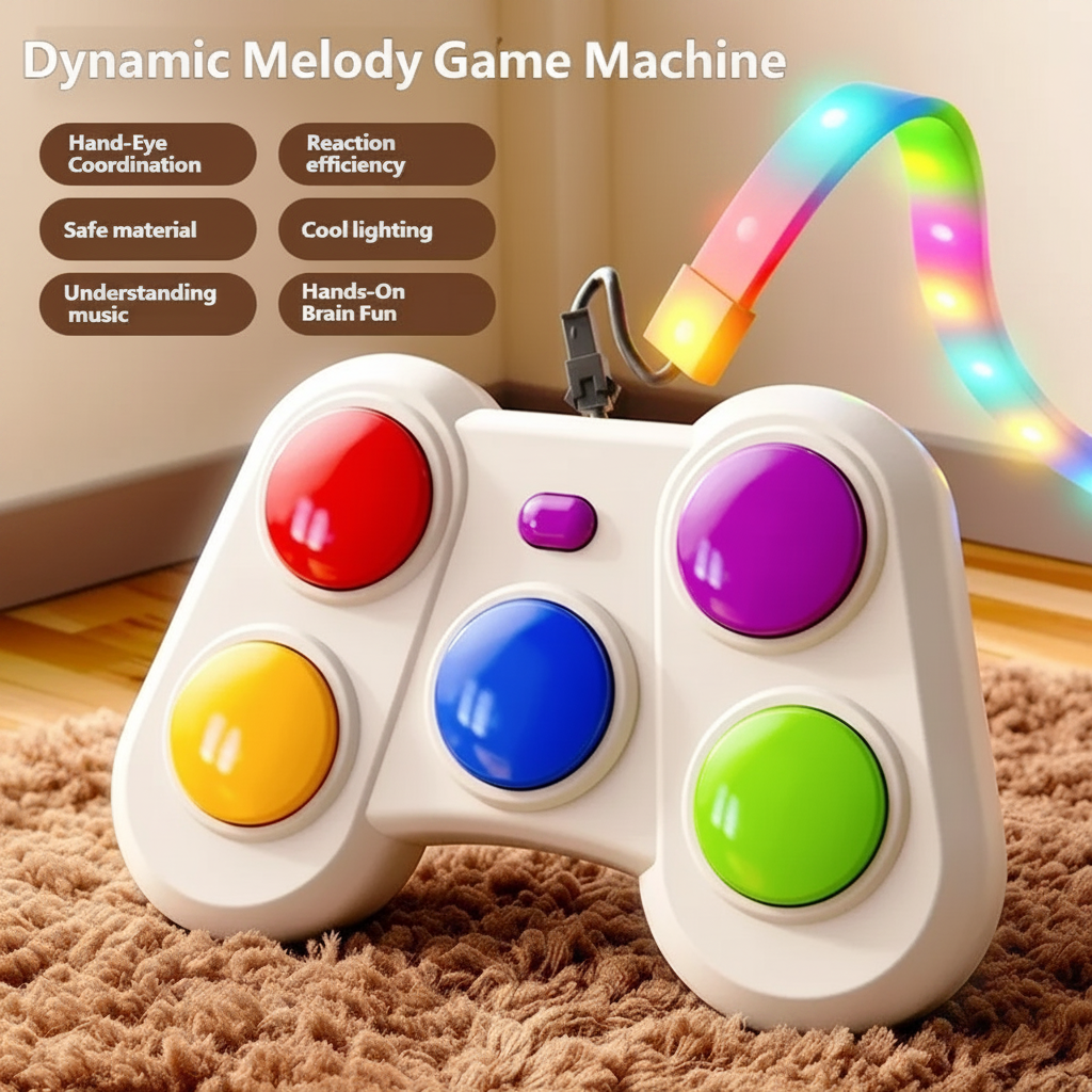 Jeu De Réaction Lumineux À Boutons Colorés - Enfant Joyeux