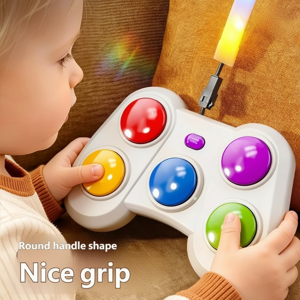 Jeu De Réaction Lumineux À Boutons Colorés - Enfant Joyeux
