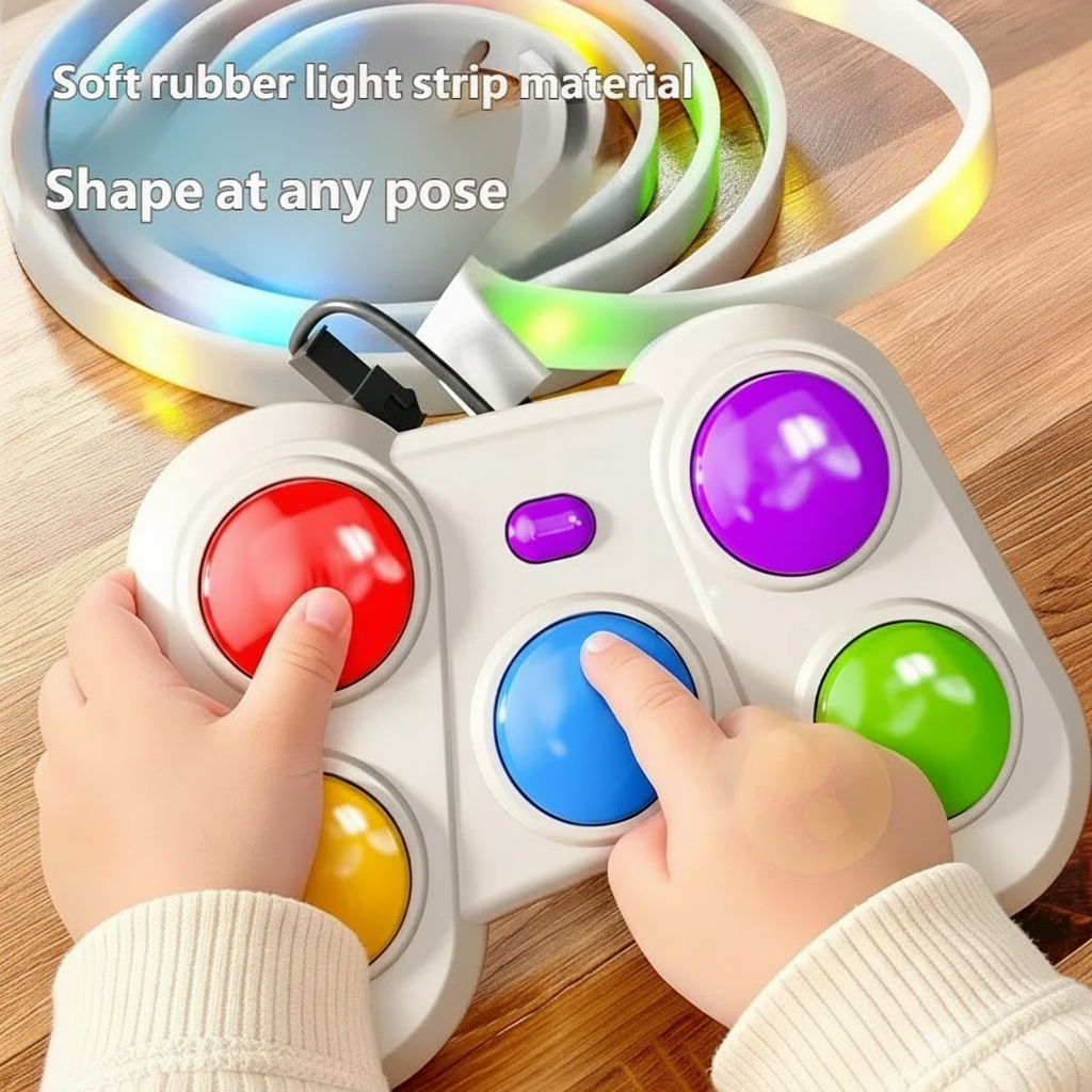 Jeu De Réaction Lumineux À Boutons Colorés - Enfant Joyeux