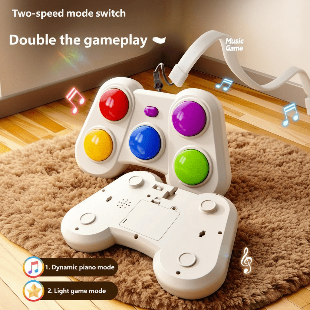 Jeu De Réaction Lumineux À Boutons Colorés - Enfant Joyeux