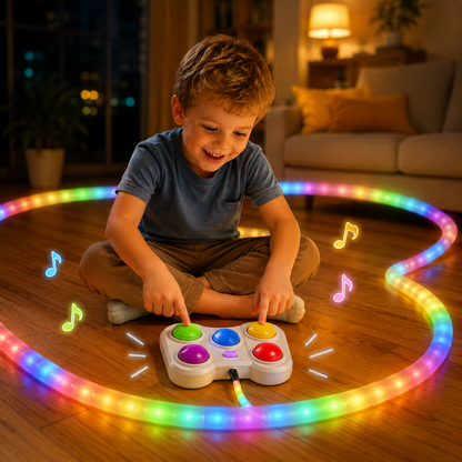 Jeu De Réaction Lumineux À Boutons Colorés - Enfant Joyeux