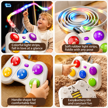 Jeu De Réaction Lumineux À Boutons Colorés - Enfant Joyeux