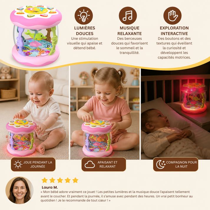 Jouet Musical Interactif Montessori Avec Lumières - Enfant Joyeux