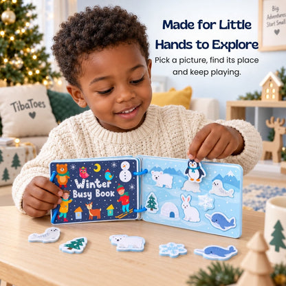 Livre D’Activités D’Hiver Réutilisable Pour Enfants - Enfant Joyeux