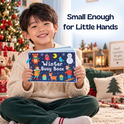 Livre D’Activités D’Hiver Réutilisable Pour Enfants - Enfant Joyeux