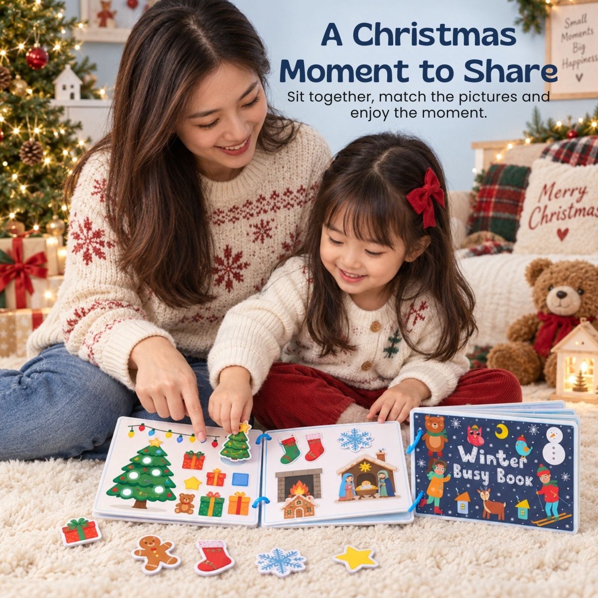 Livre D’Activités D’Hiver Réutilisable Pour Enfants - Enfant Joyeux