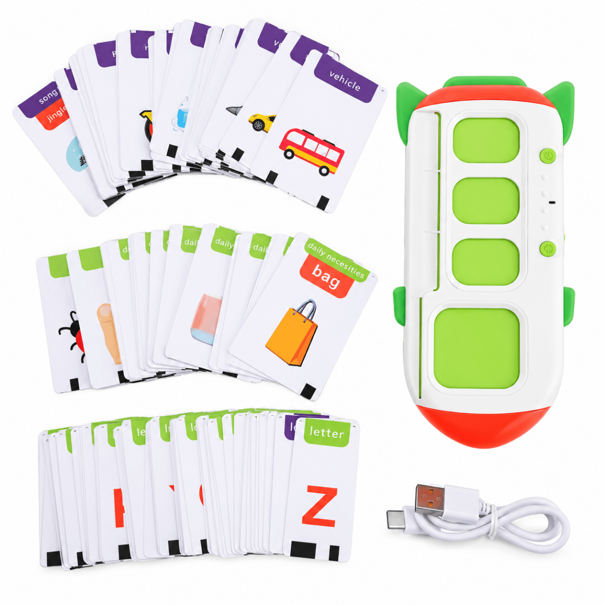 Machine Éducative Parlante à Cartes Pour Apprendre l’Anglais - Enfant Joyeux