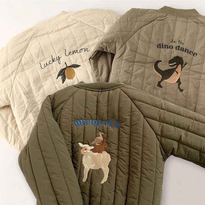Manteau D’Hiver En Coton Brodé Pour Enfant - Enfant Joyeux