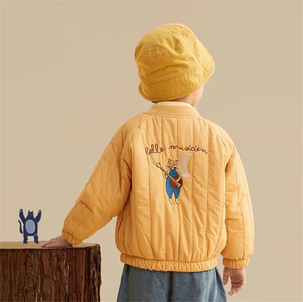 Manteau D’Hiver En Coton Brodé Pour Enfant - Enfant Joyeux