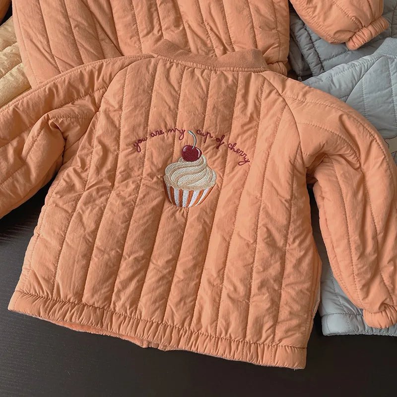 Manteau D’Hiver En Coton Brodé Pour Enfant - Enfant Joyeux