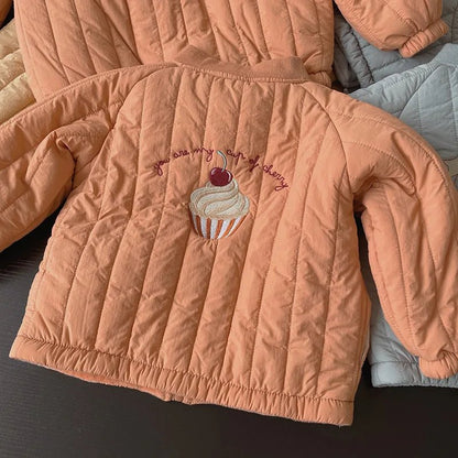 Manteau D’Hiver En Coton Brodé Pour Enfant - Enfant Joyeux