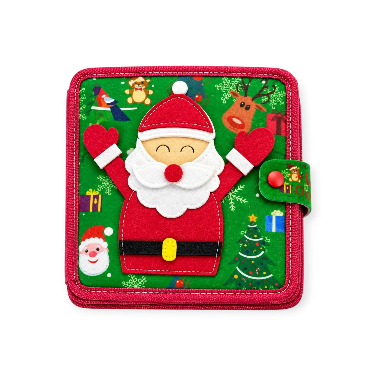 Couverture du livre sensoriel Montessori de Noël en feutrine