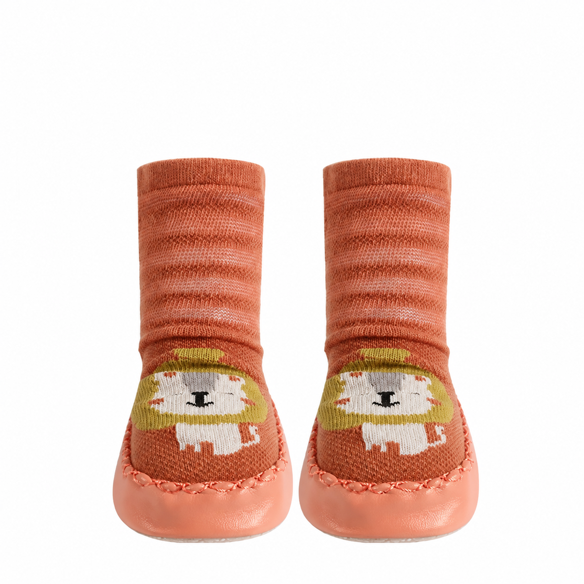 Paire de souliers-chaussettes pour bébé, vue du dessus