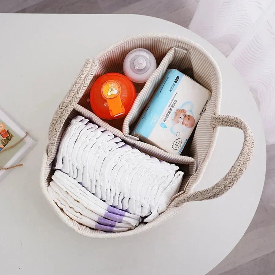 Panier À Couches En Coton Avec Séparateur - Enfant Joyeux