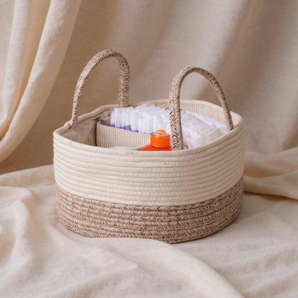 Panier À Couches En Coton Avec Séparateur - Enfant Joyeux