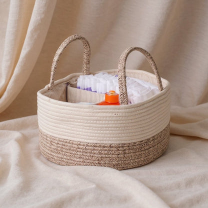 Panier À Couches En Coton Avec Séparateur - Enfant Joyeux