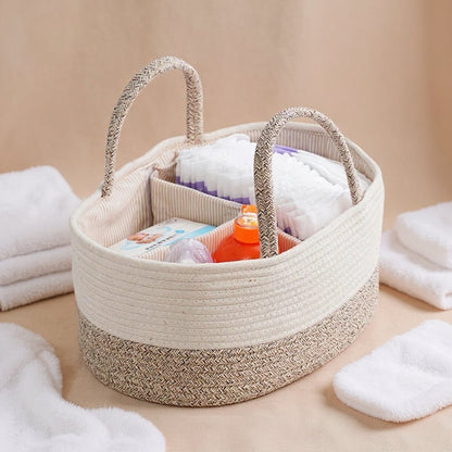 Panier À Couches En Coton Avec Séparateur - Enfant Joyeux