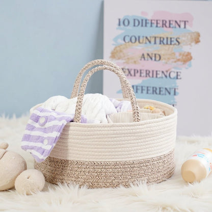Panier À Couches En Coton Avec Séparateur - Enfant Joyeux