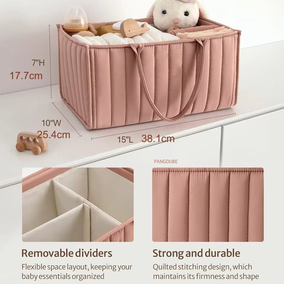 Panier à Couches en Coton avec Séparateur Amovible - Enfant Joyeux