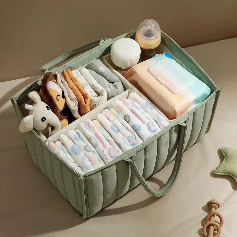 Panier à Couches en Coton avec Séparateur Amovible - Enfant Joyeux