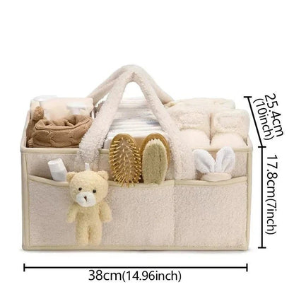 Panier De Rangement Pour Bébé Avec Poignées 38 25 5 18 cm - Enfant Joyeux