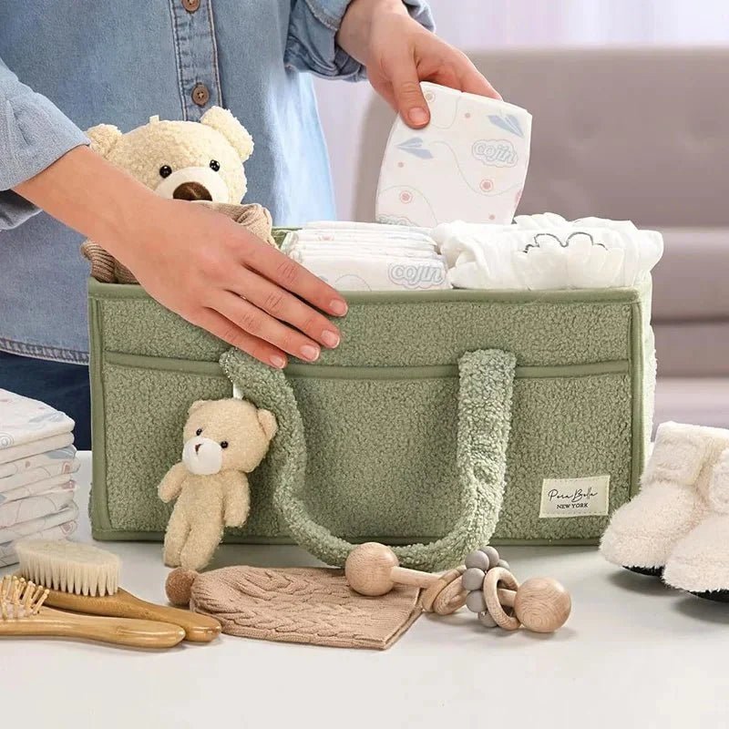 Panier De Rangement Pour Bébé Avec Poignées 38 25 5 18 cm - Enfant Joyeux