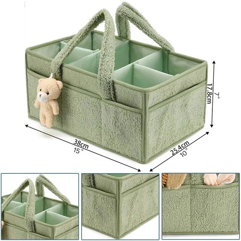 Panier De Rangement Pour Bébé Avec Poignées 38 25 5 18 cm - Enfant Joyeux
