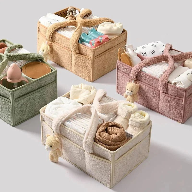 Panier De Rangement Pour Bébé Avec Poignées 38 25 5 18 cm - Enfant Joyeux