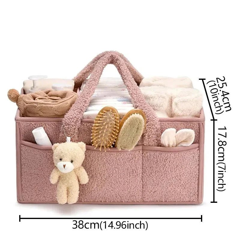 Panier De Rangement Pour Bébé Avec Poignées 38 25 5 18 cm - Enfant Joyeux
