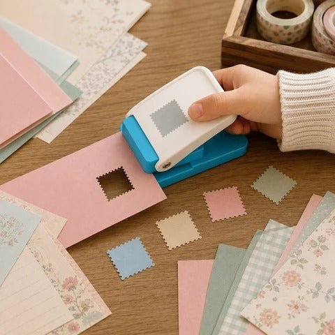 Perforatrice À Papier Style Timbre Pour Bricolage Enfant - Enfant Joyeux