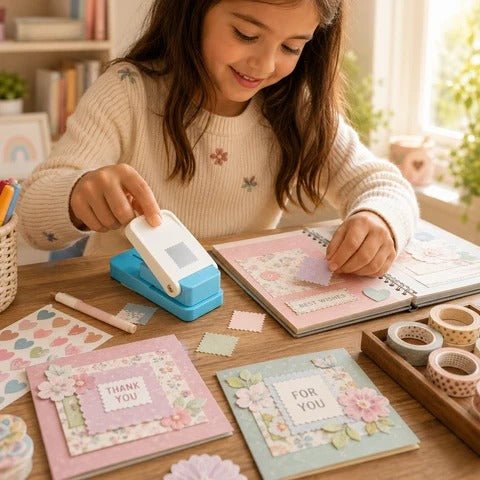 Perforatrice À Papier Style Timbre Pour Bricolage Enfant - Enfant Joyeux