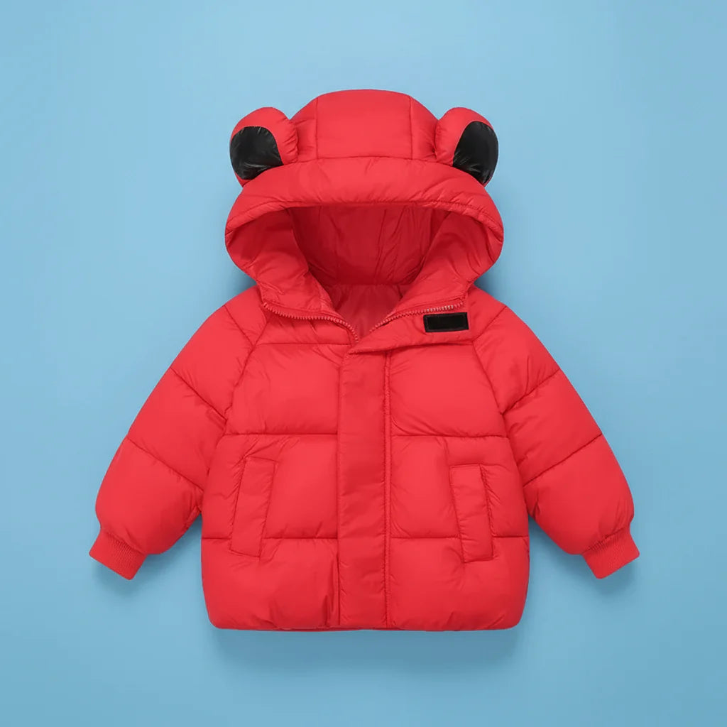 Manteau D’hiver Matelassé À Capuchon Pour Enfant