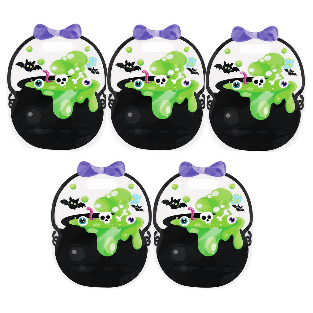 Sacs À Friandises D’Halloween Chaudron Avec Fermeture Éclair - Enfant Joyeux