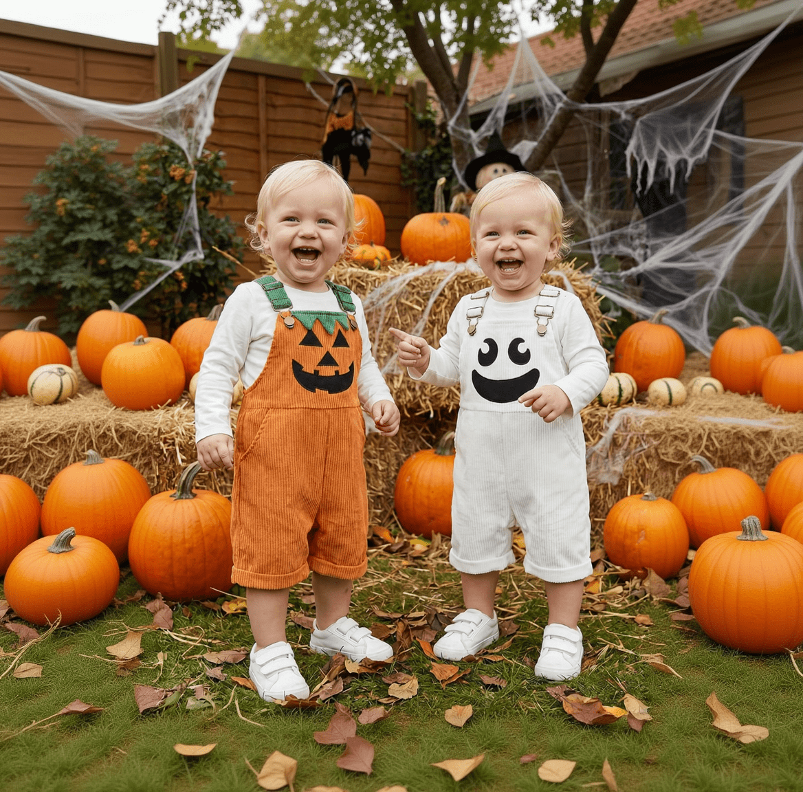 Salopette D’Halloween Pour Bébé À Bretelles Réglables - Enfant Joyeux
