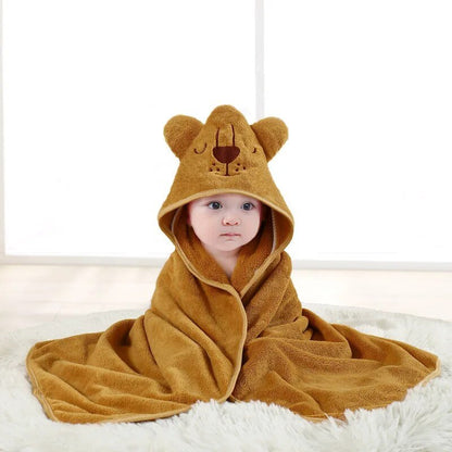 Serviette de Bain pour Enfants à Motifs d’Animaux - Enfant Joyeux