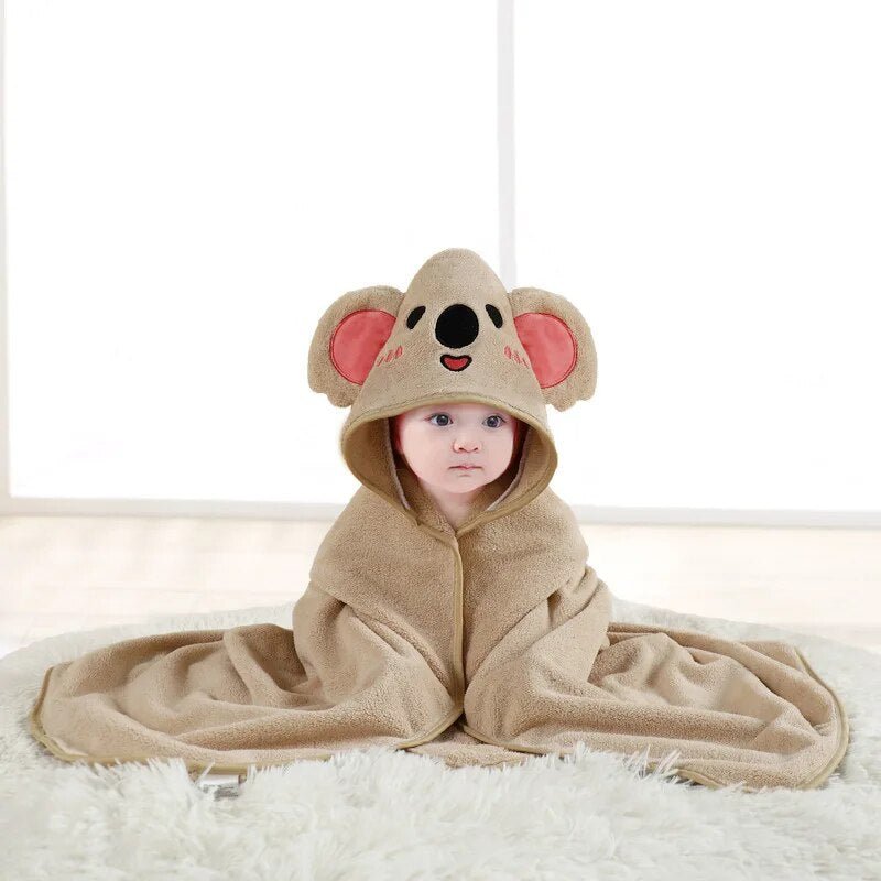 Serviette de Bain pour Enfants à Motifs d’Animaux - Enfant Joyeux