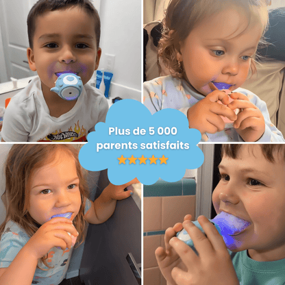 SuperDino™ | Brosse à Dents Électrique - Enfant Joyeux