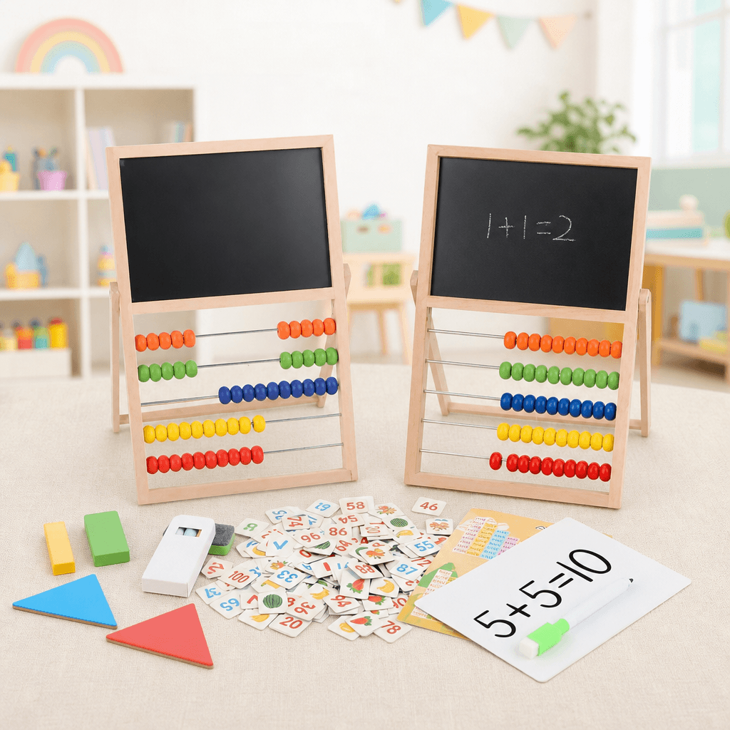 Tableau D’Activités Montessori Avec Abaque Pour Enfants - Enfant Joyeux