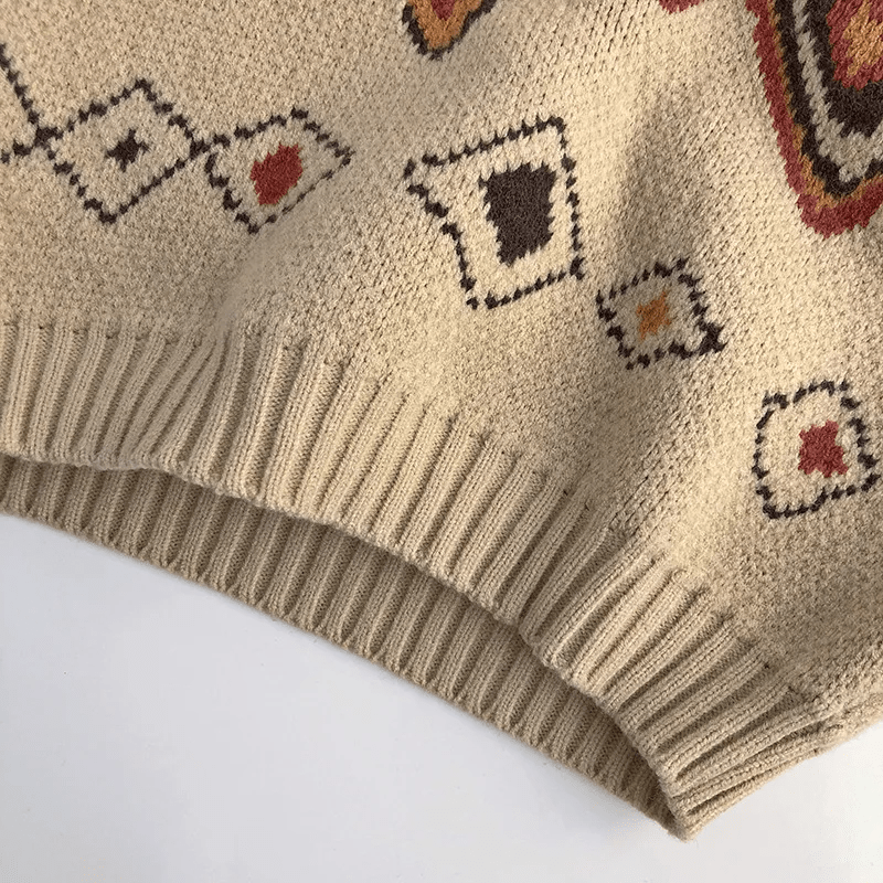 Tricot Enfant À Motif Losanges Pour Temps Frais - Enfant Joyeux