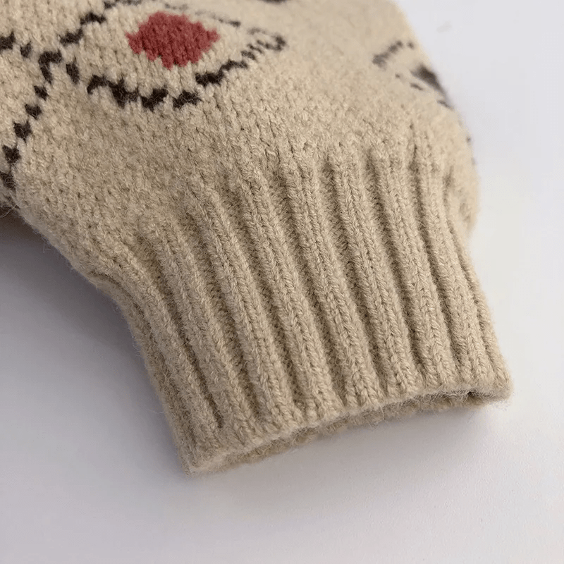 Tricot Enfant À Motif Losanges Pour Temps Frais - Enfant Joyeux