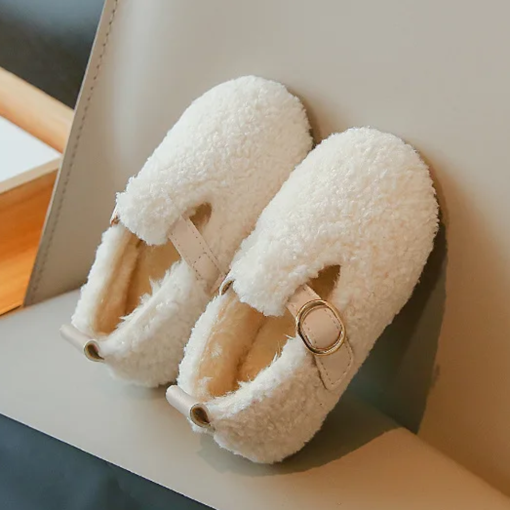 Chaussures D’hiver Pour Enfant Doublées En Peluche À Enfiler